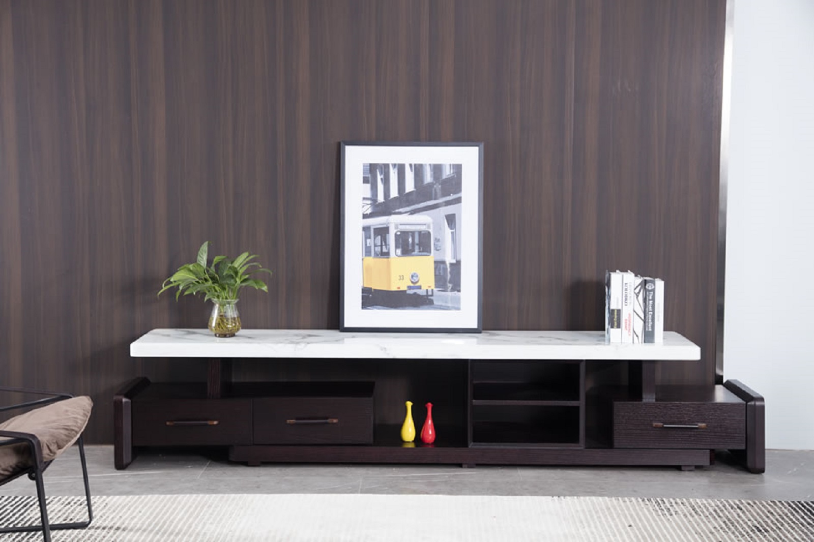 客厅五金茶几—电视柜，撑起客厅半边天